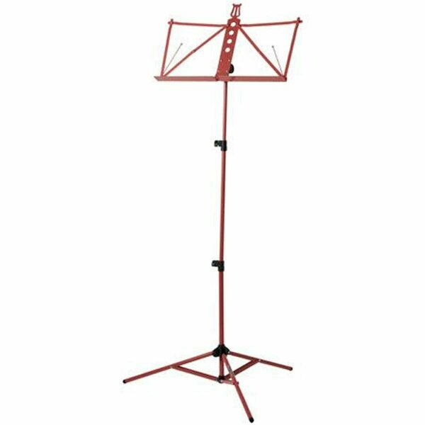 Pgik Strukture Deluxe Aluminum Music Stand with Adjustable Tray, Red S3MS-RD